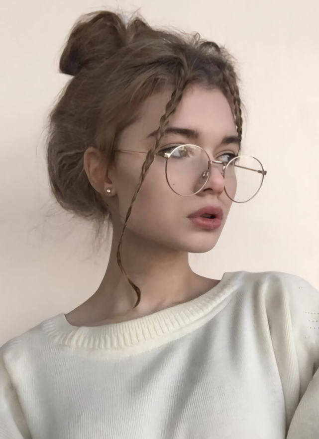 有一种 整容 叫包子脸戴眼镜